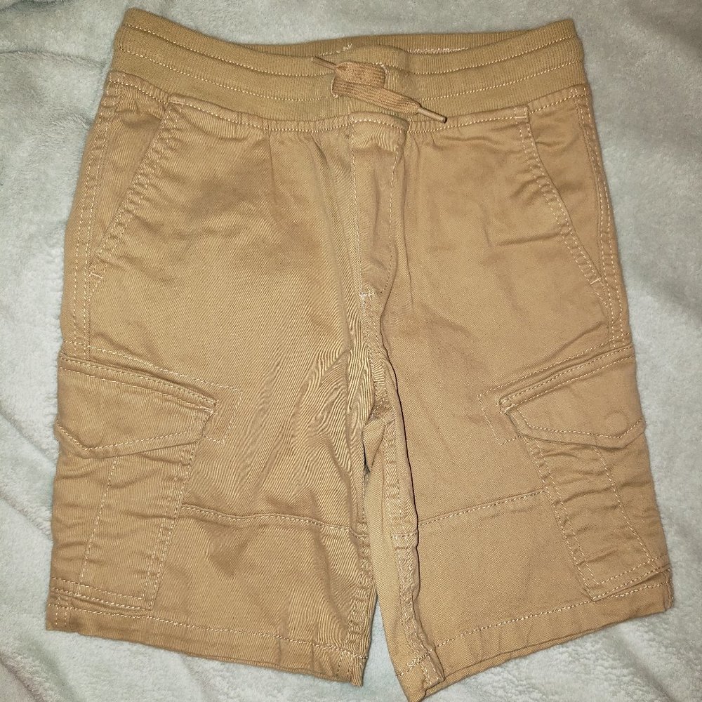Boys Khaki Cargo Shorts